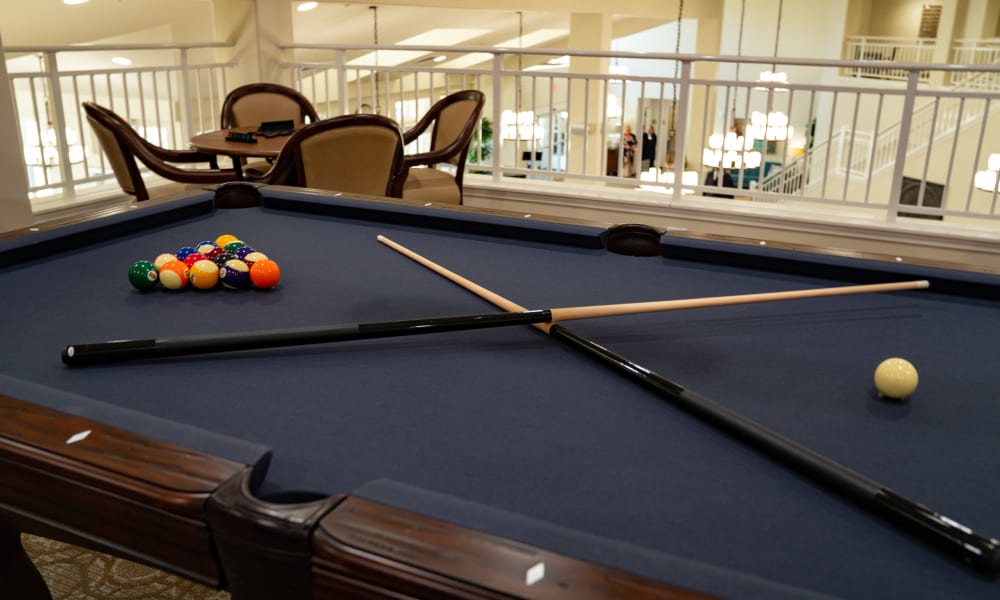 Shoot some pool at Belmont Gardens